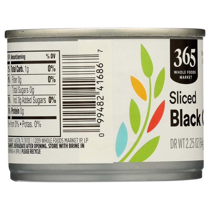 365 by Whole Foods Market, Olives Black Sliced, 2.25 Ounce