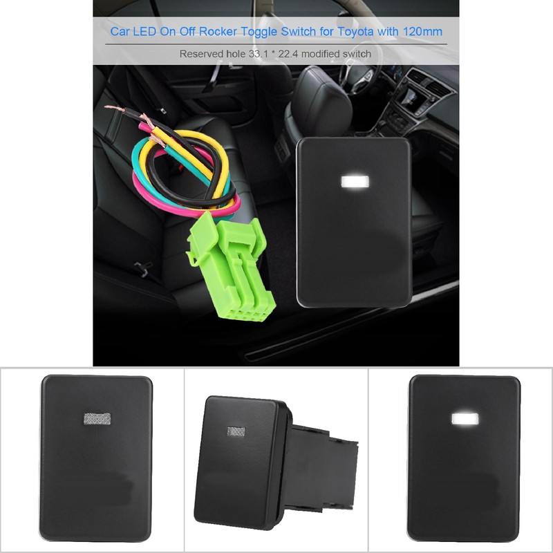 Car LED On Off Rocker Toggle Switch for Camery Yaris