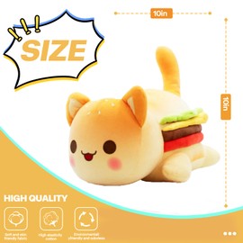 LAIBUY Cat Stuffed Anima Toy,Soft Cat Cushion Plush Pillows Stuffed Toy,Funny Plushie,Soft kitten Stuffed Gifts for Boys Girls Kids Birthday