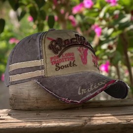 Gildman Unisex Denim Cap Water Resistant Rapid Dry Lightweight Sports Cap with Adjustable Strap [ Brown ], Sky+Brown, One size