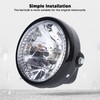 Motorcycle Headlight Universal Rugged LED 7 Inch Headlamp Bulb Day