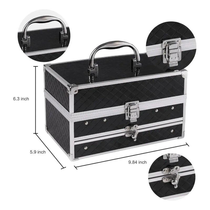 Set de Maquillaje Charmcode de 144 Piezas con Estuche Negro