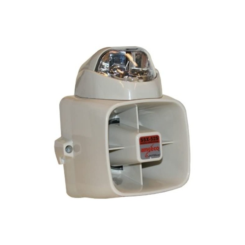 AMSECO POTTER SSX-82SB SIREN STROBE WITH BLUE LENS