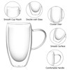 Double Wall Coffee Cups and Cups with Handle Spoon, Heat