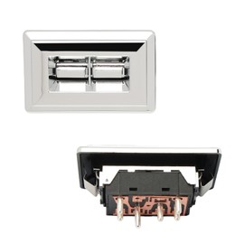 2 Piece Set Window Master Switch and Passenger with Bezels 20061549 Door Window Switch Compatible with 1982-1988 S10, 1982-1988 Monte Carlo,1980-1994 G10 G20 G30, 1982-1987 El Camino