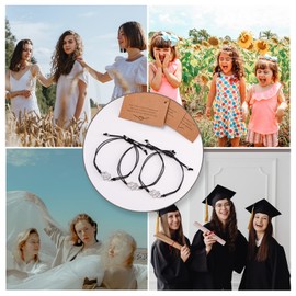 Friendship Bracelet for Girls - Best Friend Bracelet Friendship Gifts for 3 Girls, Adjustable Bracelets Friendship Gifts for Women | Bff Friendship Bracelets Birthday Christmas Gifts, Infinite Heart