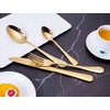 chandler 24 Pieces Cutlery Set Shiny Golden Stainless Steel 410