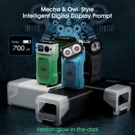 WUBEN X3 Pro Mini Linterna Recargable Con Estuche De Carga E Imán, 180 Grados EDC Linterna De Bolsillo Twist Ip65 Impermeable Llavero Linterna 10 Modo Tipo C Cordón Para Camping, Al Aire Libre, Regalo