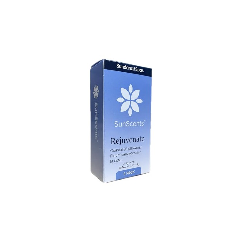Sundance Spas SunScents™ - Rejuvenate, Coastal Wildflowers (3-5g Pads), Clear
