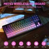 Free wolf M87 V2 87 Keys Membrane Gaming Wireless Keyboard,80%
