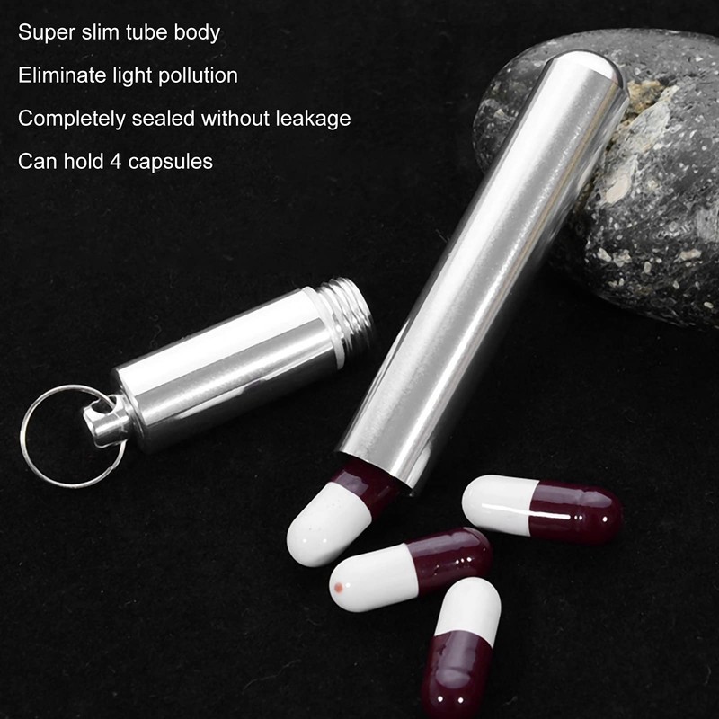 Pocket Toothpick Holder Reusable Aluminium Alloy Toothpick 8-10 Toothpicks Box