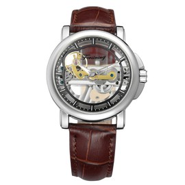 FORSINING Business Automatic Mechanical Waterproof PU Leather Band Men Watch(C)