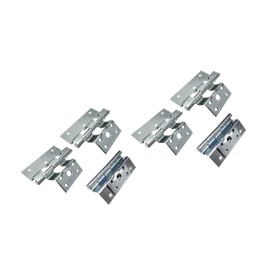 QCAA Mobile Home Door Hinges Compatible with Elixir Mobile Home Exterior Door, Zinc, 6 Pack, Made in Taiwan