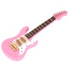 Guitar Decoration Miniature Ornaments Mini Musical Instrument Model Gift Pink