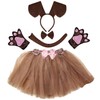 Kirei Sui Kids Animal Puppy Brown Dog Costume Dachshund Tutu