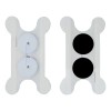 2 Electrodos Pads Garganta Disfagia Compatible Con Vitalstim Color Blanco