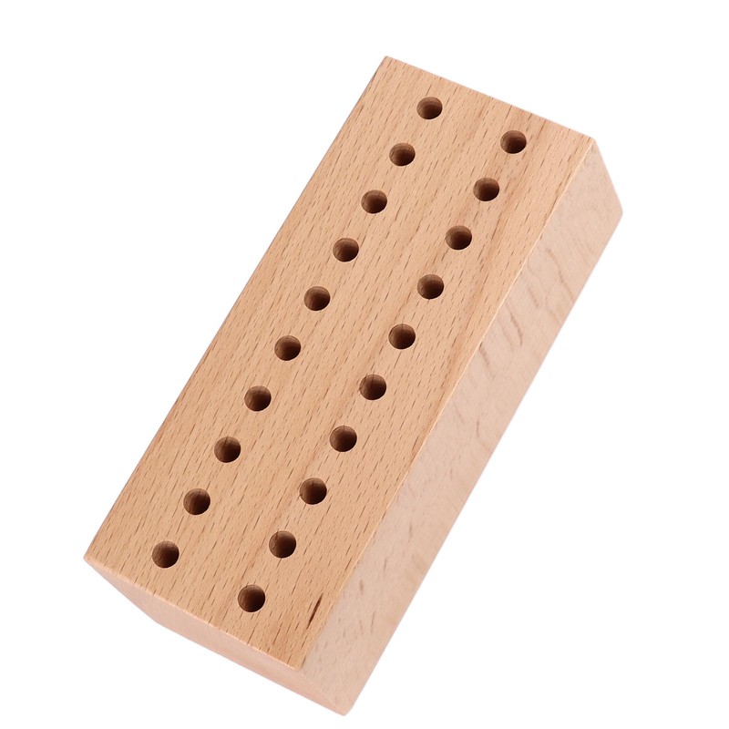 screwdriver Pliers Organizer 20 Holes Beech Wood Display Stand Base