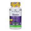 Natrol Biotina 10000 Mcg, Máxima Fuerza Sabor Fresa, 60 Tabletas,