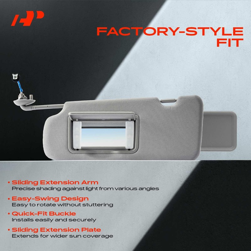 A-Premium Driver Left Side Sun Visor Compatible with Nissan Altima