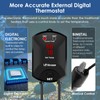 VCRAZE Aquarium Heater 200W Fish Tank Heater with External Thermostat