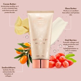 Bellamianta Butter Me Up Body Butter, Oil Free Shea and Cocoa Butter Body Lotion, Fruit Extract Infused Body Cream with Mango, Papaya, Goji Berry & Seabuckthorn, 200ml