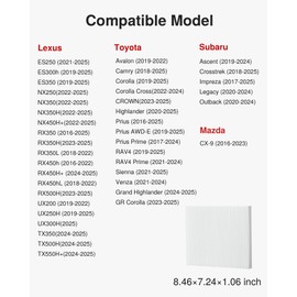 Puroma Cabin Air Filter, Replacement for CP157, CF12157, Compatible with Subaru, Toyota Camry, RAV4, Highlander, Corolla, Sienna, Pruis, Venza and Avalon, Lexus, Mazda