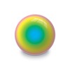 Mondo Pallone da Calcio Arcobaleno, 9 inch Pallone da Spiaggia,