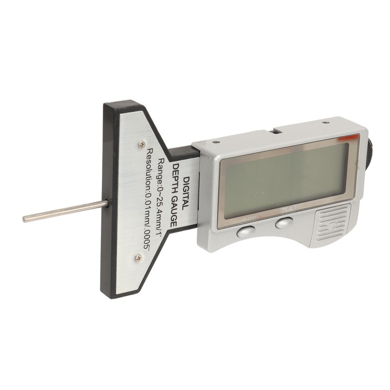 Digital Tire Depth Gauge Accurate Zeroable Car Tyre Meter Measurer