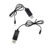 SJZBIN 2PCS USB Lipo Battery Charging Charger Cable with 2.0