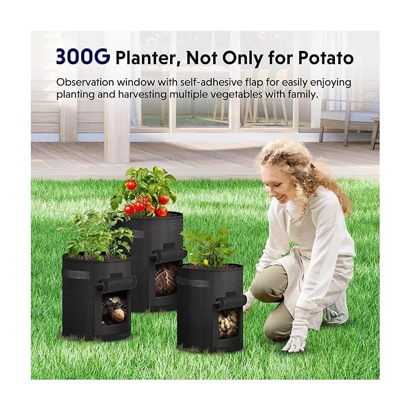 iPower Potato Grow Bags 10 Gallon 4 Pack Garden Planting