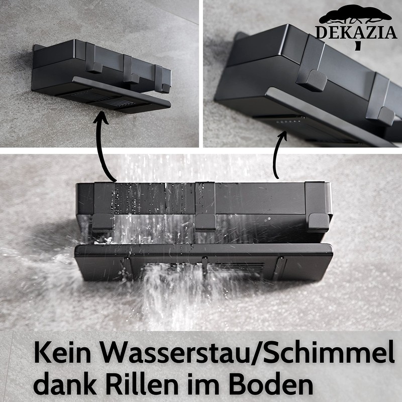 DEKAZIA® Shower Shelf No Drilling Black Shower Shelf No Drilling