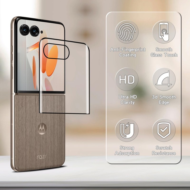 Bencuku Screen Protector for Motorola Razr Ultra 2025/Plus 2025/Plus 2024