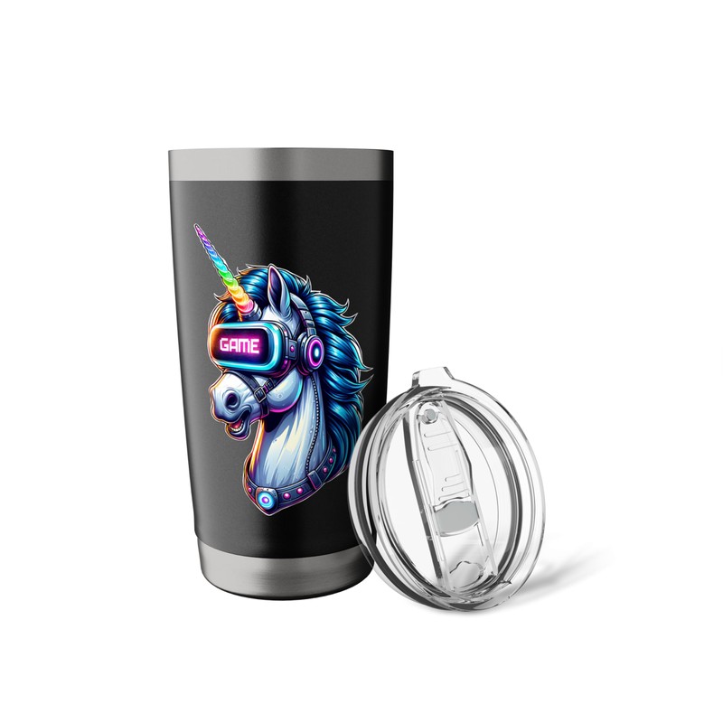 Unicorn Gaming Virtual Reality Adventure Stainless Steel Insulated Tumbler