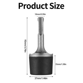 Powered Rubber Hammers for SDS Plus Handle, Powered Rubber Mallet Rubber Hammers for Electric Hammers for Radiators Tile Laying Carpentry Plumbing Tool