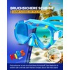 aquazon Kids Waterproof Junior Children's Snorkelling Goggles, Diving Goggles, Swimming