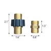 Pressure Washer Hose Quick Connector, Metric M22 15mm Male Thread