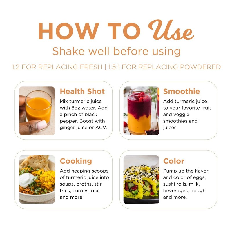 The Ginger People Organic Turmeric Juice, 5 fl oz (Pack