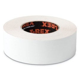 T-Rex Ferociously Strong Tape, Duct Tape with UV Resistant & Waterproof Backing for Wood Brick Concrete and More, 30 yd. x 1.88", White, 1-Roll (241534)