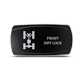 CH4x4 Rocker Switch Front Diff Lock Symbol - Horizontal - White LED
