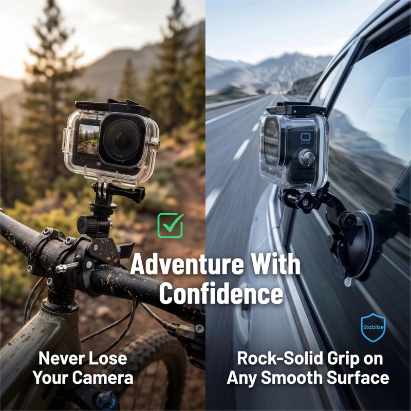 Accessories Kit for DJI OSMO Action 6, Large Carrying Case,