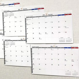 AGGAFA 2-in-1 2025–2026 UK Calendar – Double-Sided Monthly Wall Planner, Academic & Traditional Year Format, A4 Size Sheets, Writable & Color-Coded, Moon Phases & Lunar Dates Included