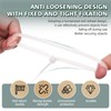 REZOSY White Zip Ties 14 inch (100 Pack), Clear, 60