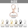 Key Ring Carabiner 60 Pieces Rotating Key Rings Key Ring