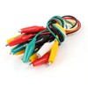 Sourcingmap 10Pcs Double End Test Leads Alligator Crocodile Clip Jumper