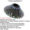 GORIX Bike Cassette Sprocket Oil Slick (11 Speed, 11-34T)