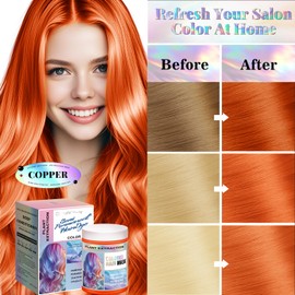 Joyful Young Vegan Semi Permanent Hair Color Mask - 10.15OZ Color Depositing Conditioner for Color-Treated Hair - Plant-Based Enhances & Tones Hair Dye - Ammonia, Paraben & Sulfate-Free (HOT PINK)