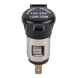 Kuuleyn Presa Accendisigari 12-24 V Adattatore Accendisigari Alimentazione Presa Femmina per Auto Moto GPS Cellulare Fotocamera MP3