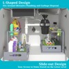 REALINN Under Sink Organizer, Pull Out Cabinet Organizer 2 Tier