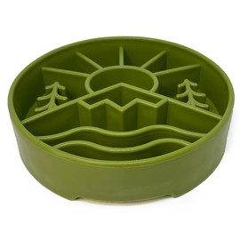 SodaPup Great Outdoors Enrichment Bowl – Durable Slow Feeder Bowl Made in USA from Non-Toxic, Pet-Safe, Food Safe Material for Mental Stimulation, Slowing Down Eating, Healthy Digestion, & More