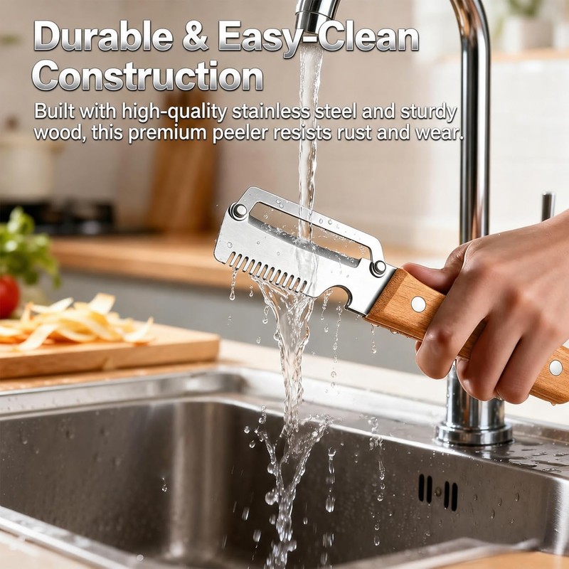 2 Pack Multifunctional Vegetable Peeler, 3 in 1 Kitchen Vegetable